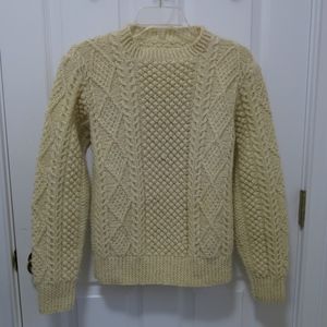 Cream Colored Authentic Irish Sweater